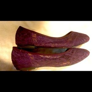 Torrid Purple lace flats